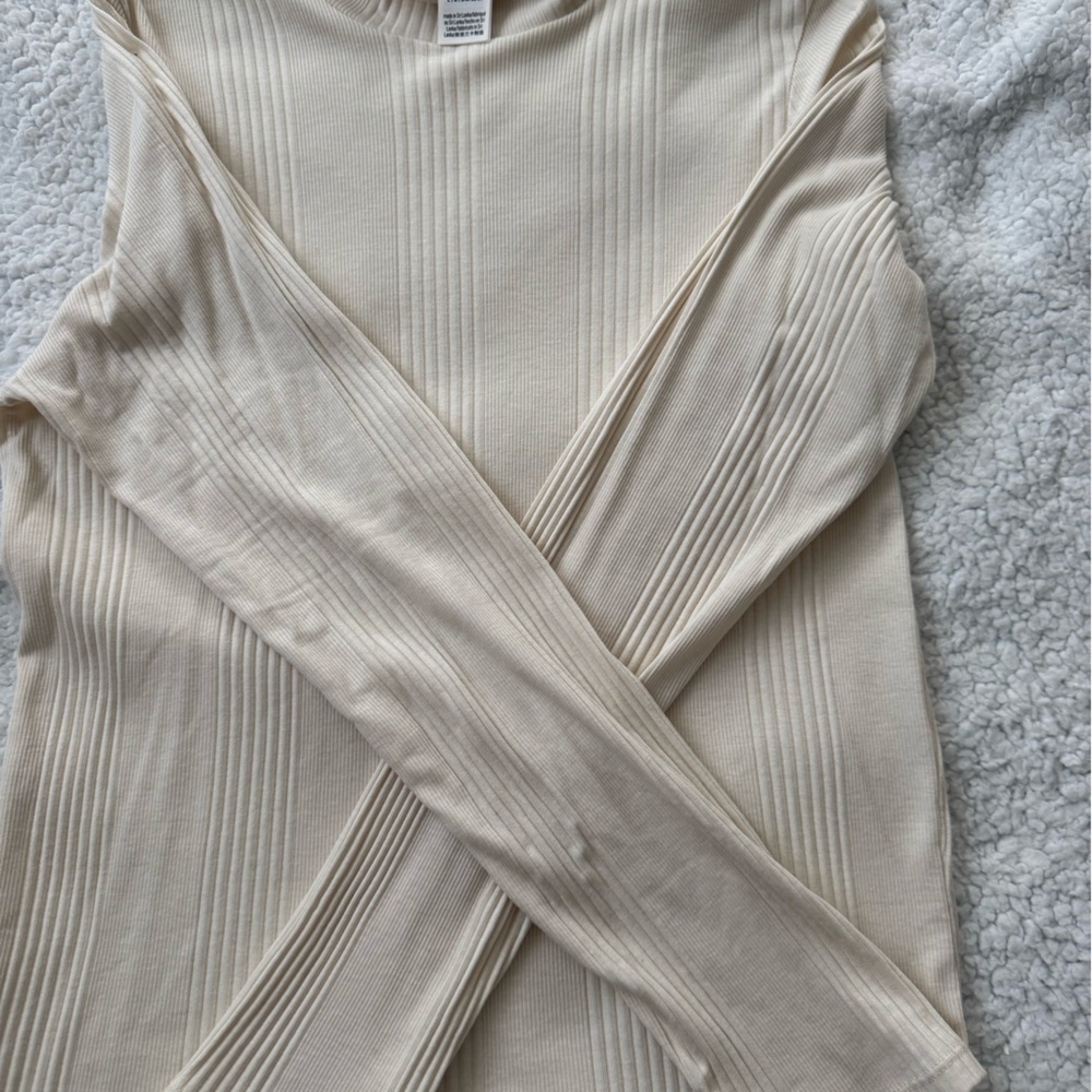 Victoria secret Cream Ribbed Women's Top